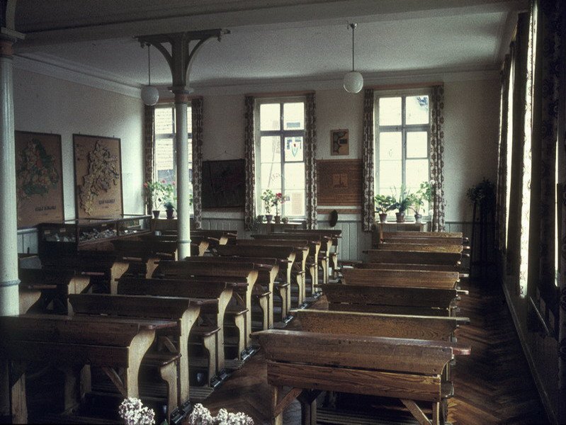 Ein Klassenzimer aus dem Jahr 1960